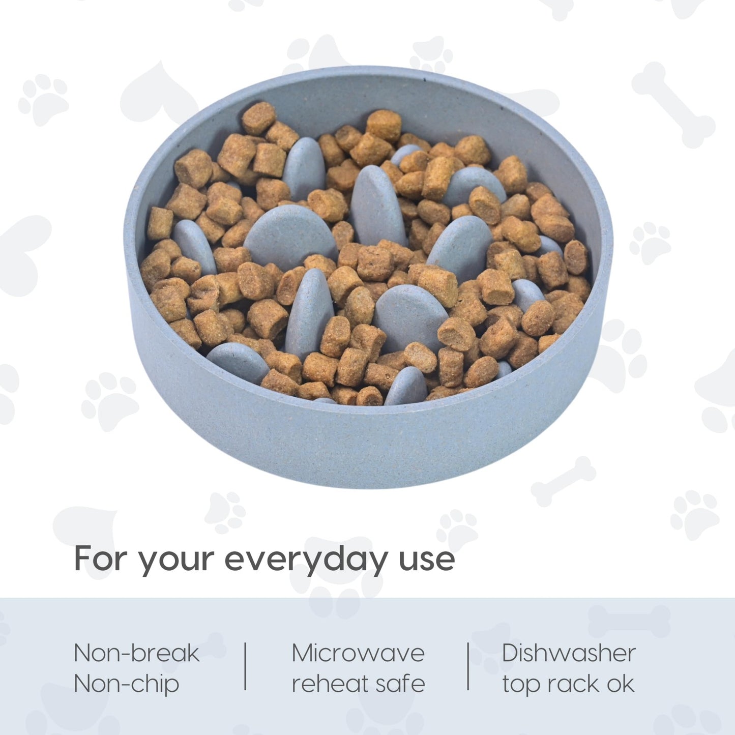 Klean Gypsy Paw-mazing Slow-Go Pet Food Bowl - 1400 ml