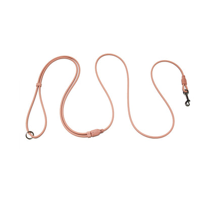 Klean Gypsy 8-in-1 Hands-Free Dog Leash - Stylish, Durable & Waterproof - Peach/Pink