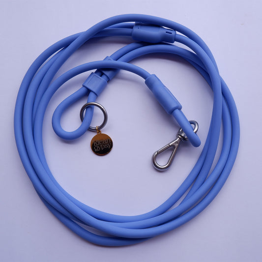 Klean Gypsy 8-in-1 Hands-Free Dog Leash - Stylish, Durable & Waterproof - Blue Bliss