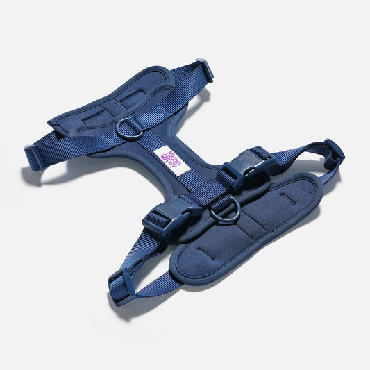 The Wander Vest: The Jewel Edit | Premium No-Pull Dog Harness – No, no Navy