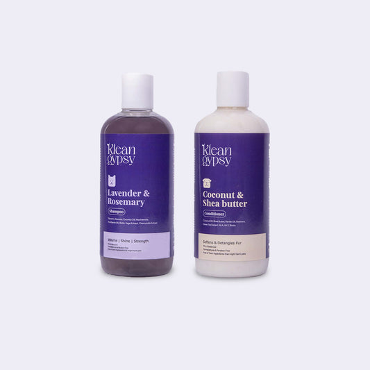 Lavender & Rosemary Shampoo + Coconut & Shea Butter Conditioner Combo Pack 300 ml each