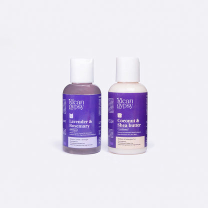 Lavender & Rosemary Shampoo + Coconut & Shea Butter Conditioner Combo Pack 120 ml each