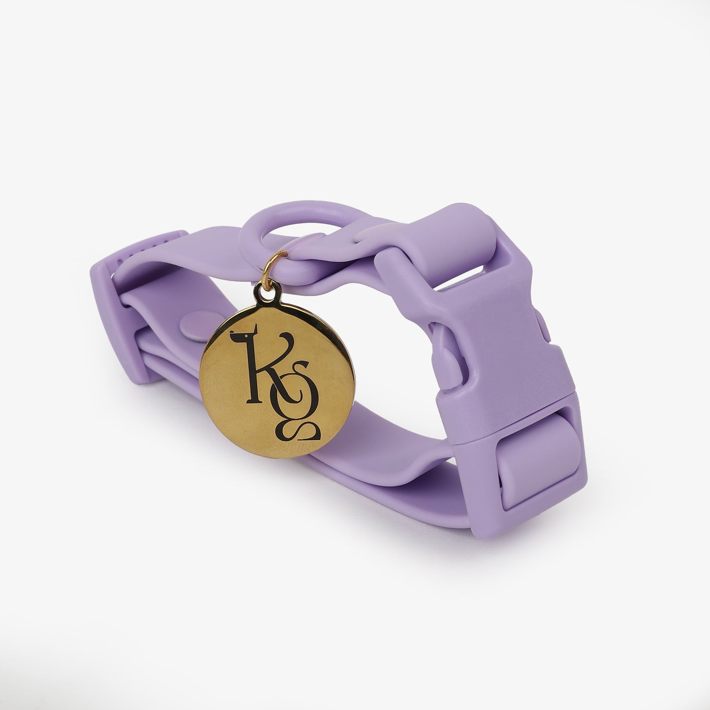 Klean Gypsy Adjustable Dog Collar - Purple Plush