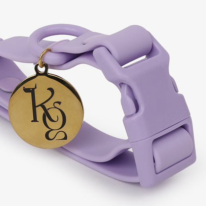Klean Gypsy Adjustable Dog Collar - Purple Plush