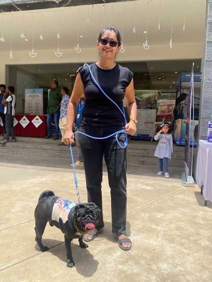 Klean Gypsy 8-in-1 Hands-Free Dog Leash - Stylish, Durable & Waterproof - Blue Bliss