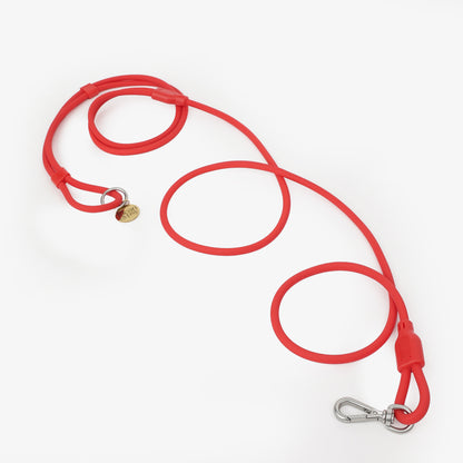 Klean Gypsy 8-in-1 Multipurpose Hands-Free Dog Leash - Stylish, Durable & Waterproof - Rebel Ruby